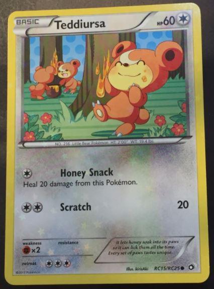 Legendary Treasures Teddiursa Pokémon card